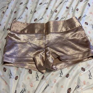 Metallic Gold Shorts